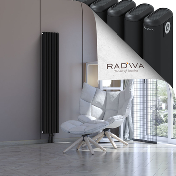Kotto Alüminyum Radyatör 1600x266 Siyah Alt Orta 50mm