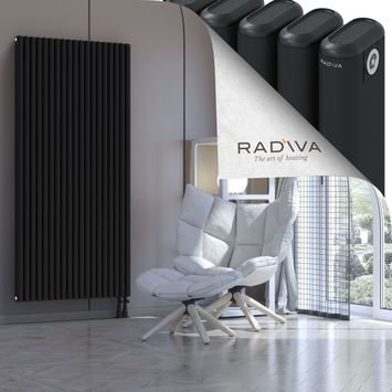 Kotto Alüminyum Radyatör 1800x851 Siyah Alt Sağ 50mm