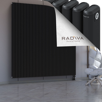 Kotto Alüminyum Radyatör 2000x2021 Siyah Alt Sağ 50mm