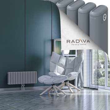 Kotto Alüminyum Radyatör 300x761 Gri Alt Orta 50mm