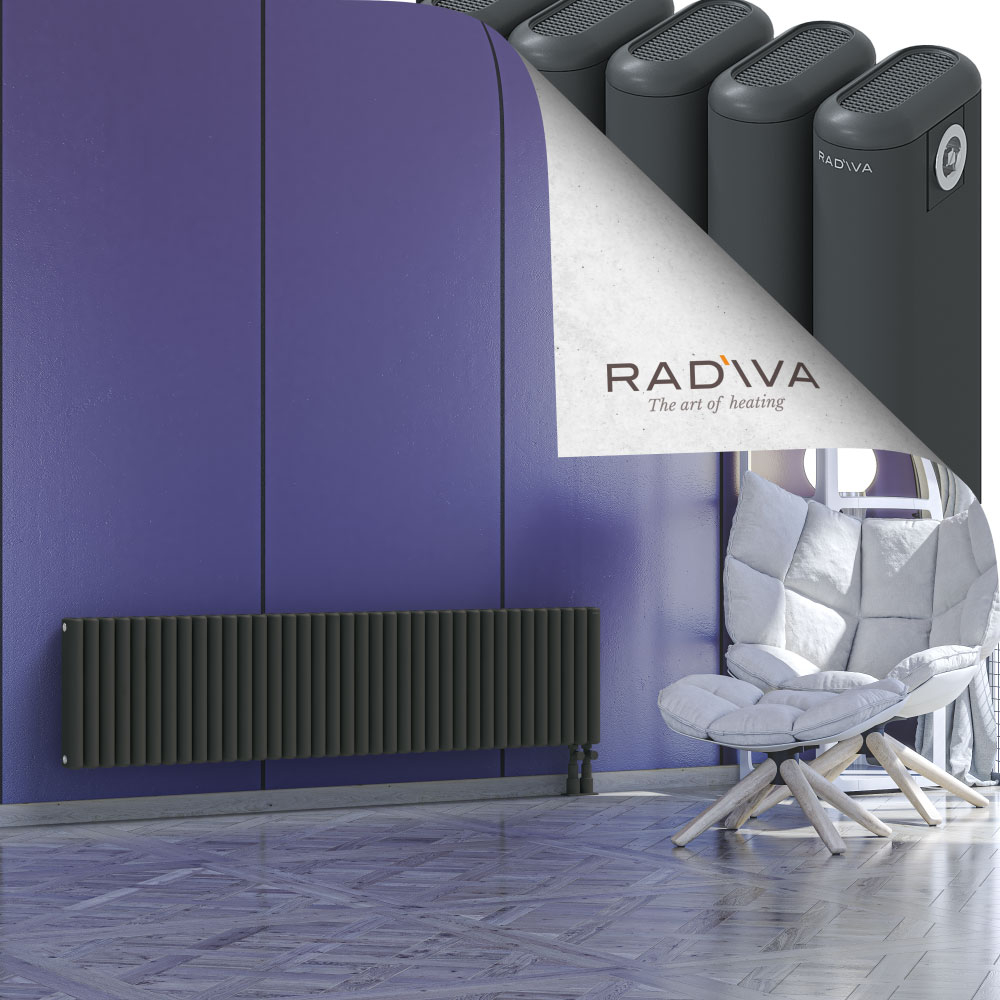 Kotto Alüminyum Radyatör 400x1661 Koyu Antrasit - 4