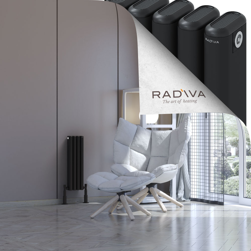 Kotto Alüminyum Radyatör 600x176 Siyah 