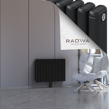 Kotto Alüminyum Radyatör 600x896 Siyah Alt Orta 50mm