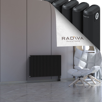 Kotto Alüminyum Radyatör 600x986 Siyah Alt Sağ 50mm