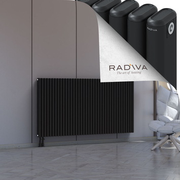 Kotto Alüminyum Radyatör 900x1751 Siyah Alt Sol 50mm