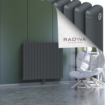 Kotto Radiateur En Aluminium 1000x1211 Anthracite Bas Milieu 50mm