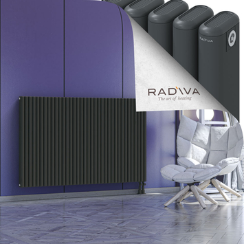 Kotto Radiateur En Aluminium 1000x1616 Anthracite Foncé Bas à droite 50mm