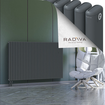 Kotto Radiateur En Aluminium 1000x1616 Anthracite Bas à gauche 50mm