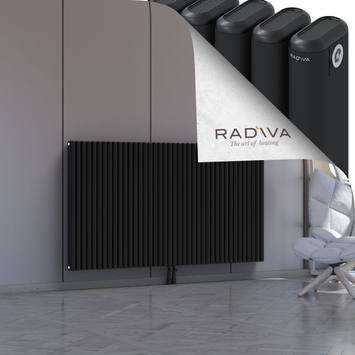 Kotto Radiateur En Aluminium 1000x1796 Noir Bas Milieu 50mm