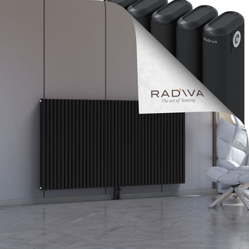 Kotto Radiateur En Aluminium 1000x1886 Noir Bas Milieu 50mm