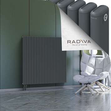 Kotto Radiateur En Aluminium 1200x1256 Anthracite Bas à gauche 50mm