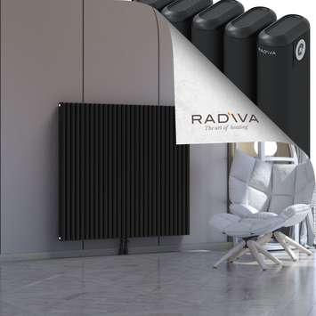 Kotto Radiateur En Aluminium 1200x1301 Noir Bas Milieu 50mm