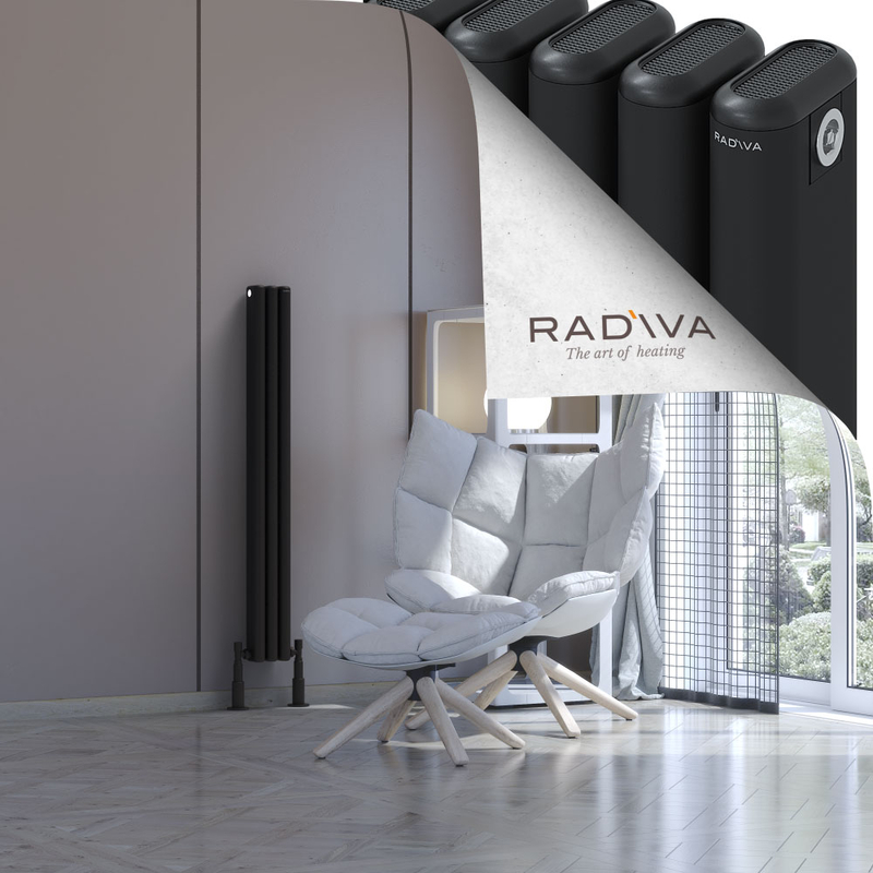 Kotto Radiateur En Aluminium 1200x131 Noir 