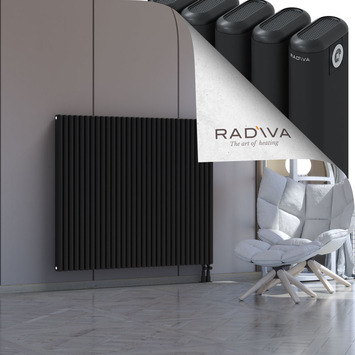 Kotto Radiateur En Aluminium 1200x1391 Noir Bas à droite 50mm