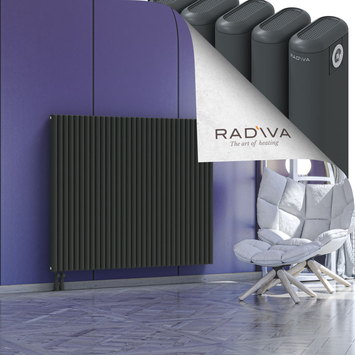 Kotto Radiateur En Aluminium 1200x1436 Anthracite Foncé Bas à gauche 50mm