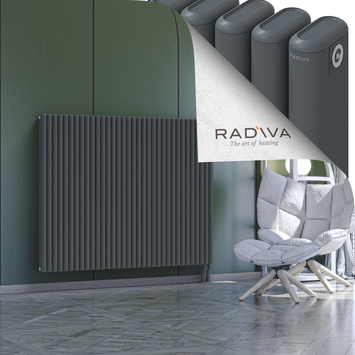 Kotto Radiateur En Aluminium 1200x1526 Anthracite Bas à droite 50mm