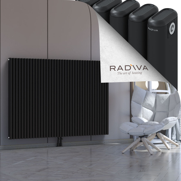 Kotto Radiateur En Aluminium 1200x1706 Noir Bas Milieu 50mm