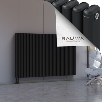 Kotto Radiateur En Aluminium 1200x1931 Noir Bas à gauche 50mm