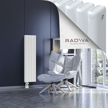 Kotto Radiateur En Aluminium 1200x311 Blanc Bas à gauche 50mm