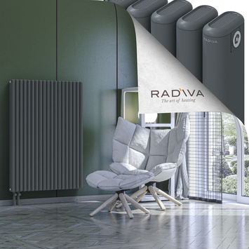 Kotto Radiateur En Aluminium 1200x851 Anthracite Bas à gauche 50mm
