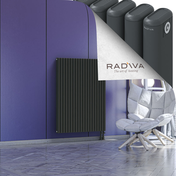 Kotto Radiateur En Aluminium 1200x896 Anthracite Foncé Bas à droite 50mm