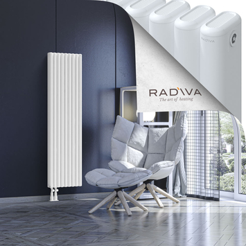 Kotto Radiateur En Aluminium 1500x401 Blanc Bas à gauche 50mm
