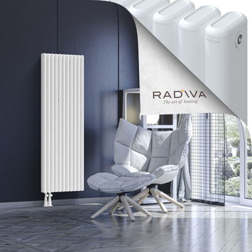 Kotto Radiateur En Aluminium 1500x491 Blanc Bas à gauche 50mm