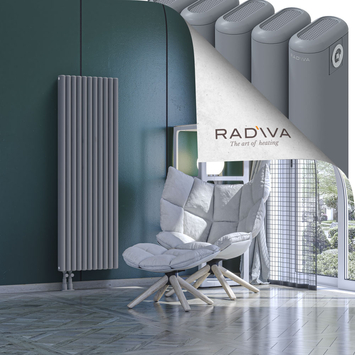 Kotto Radiateur En Aluminium 1500x491 Gris Bas à gauche 50mm