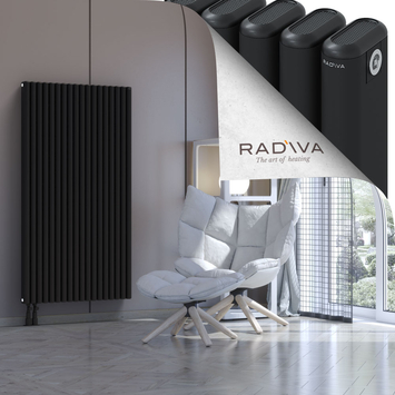 Kotto Radiateur En Aluminium 1500x806 Noir Bas à gauche 50mm