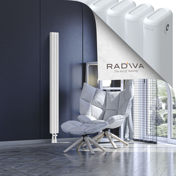 Kotto Radiateur En Aluminium 1600x131 Blanc Bas à gauche 50mm