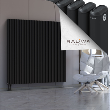 Kotto Radiateur En Aluminium 1600x1661 Noir Bas à gauche 50mm
