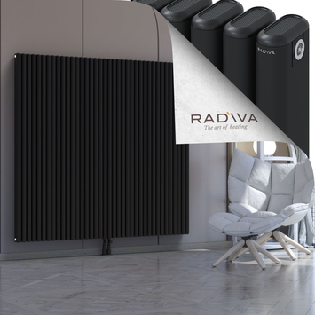 Kotto Radiateur En Aluminium 1600x1706 Noir Bas Milieu 50mm