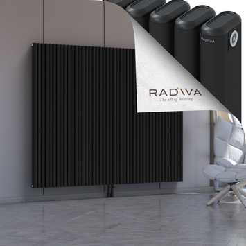 Kotto Radiateur En Aluminium 1600x1976 Noir Bas Milieu 50mm