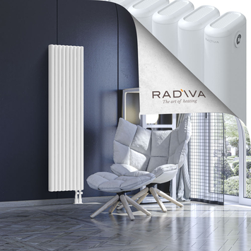 Kotto Radiateur En Aluminium 1600x401 Blanc Bas à droite 50mm