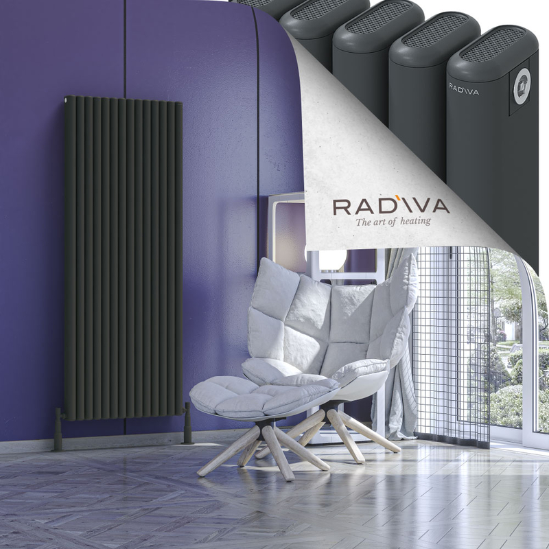 Kotto Radiateur En Aluminium 1600x626 Anthracite Foncé 