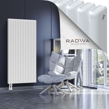 Kotto Radiateur En Aluminium 1600x761 Blanc Bas à gauche 50mm