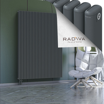 Kotto Radiateur En Aluminium 1800x1346 Anthracite Bas à gauche 50mm