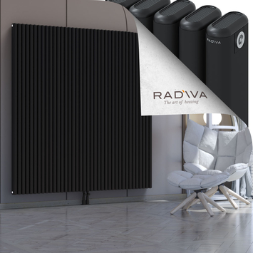 Kotto Radiateur En Aluminium 1800x1706 Noir Bas Milieu 50mm