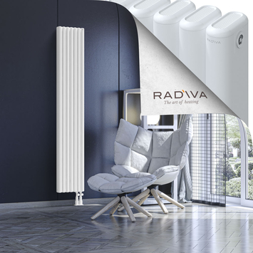 Kotto Radiateur En Aluminium 1800x311 Blanc Bas à droite 50mm