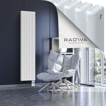 Kotto Radiateur En Aluminium 1800x401 Blanc Bas à droite 50mm