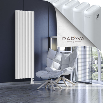 Kotto Radiateur En Aluminium 1800x536 Blanc Bas à droite 50mm