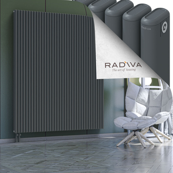 Kotto Radiateur En Aluminium 1900x1616 Anthracite Bas à gauche 50mm