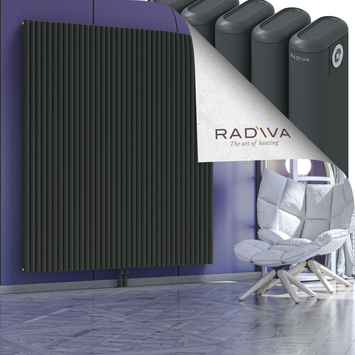 Kotto Radiateur En Aluminium 1900x1661 Anthracite Foncé Bas Milieu 50mm