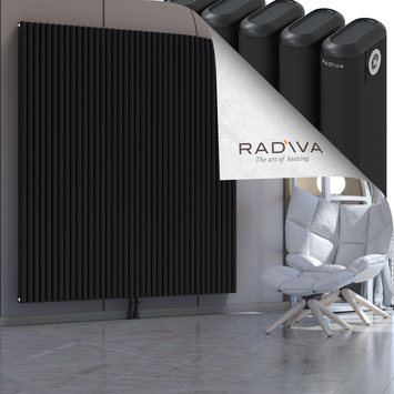 Kotto Radiateur En Aluminium 1900x1706 Noir Bas Milieu 50mm
