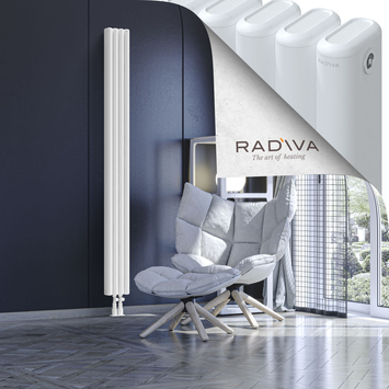 Kotto Radiateur En Aluminium 1900x176 Blanc Bas Milieu 50mm