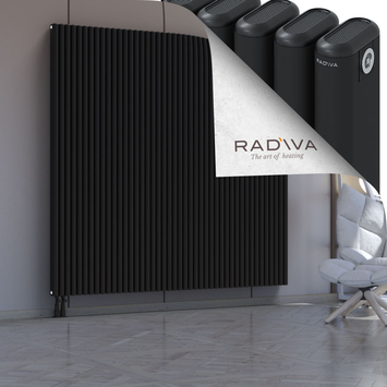 Kotto Radiateur En Aluminium 1900x1976 Noir Bas à gauche 50mm