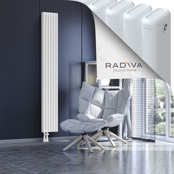 Kotto Radiateur En Aluminium 1900x266 Blanc Bas à gauche 50mm