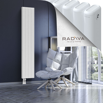 Kotto Radiateur En Aluminium 1900x356 Blanc Bas à gauche 50mm