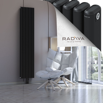 Kotto Radiateur En Aluminium 1900x401 Noir Bas Milieu 50mm