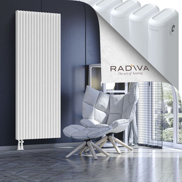 Kotto Radiateur En Aluminium 1900x716 Blanc Bas à gauche 50mm